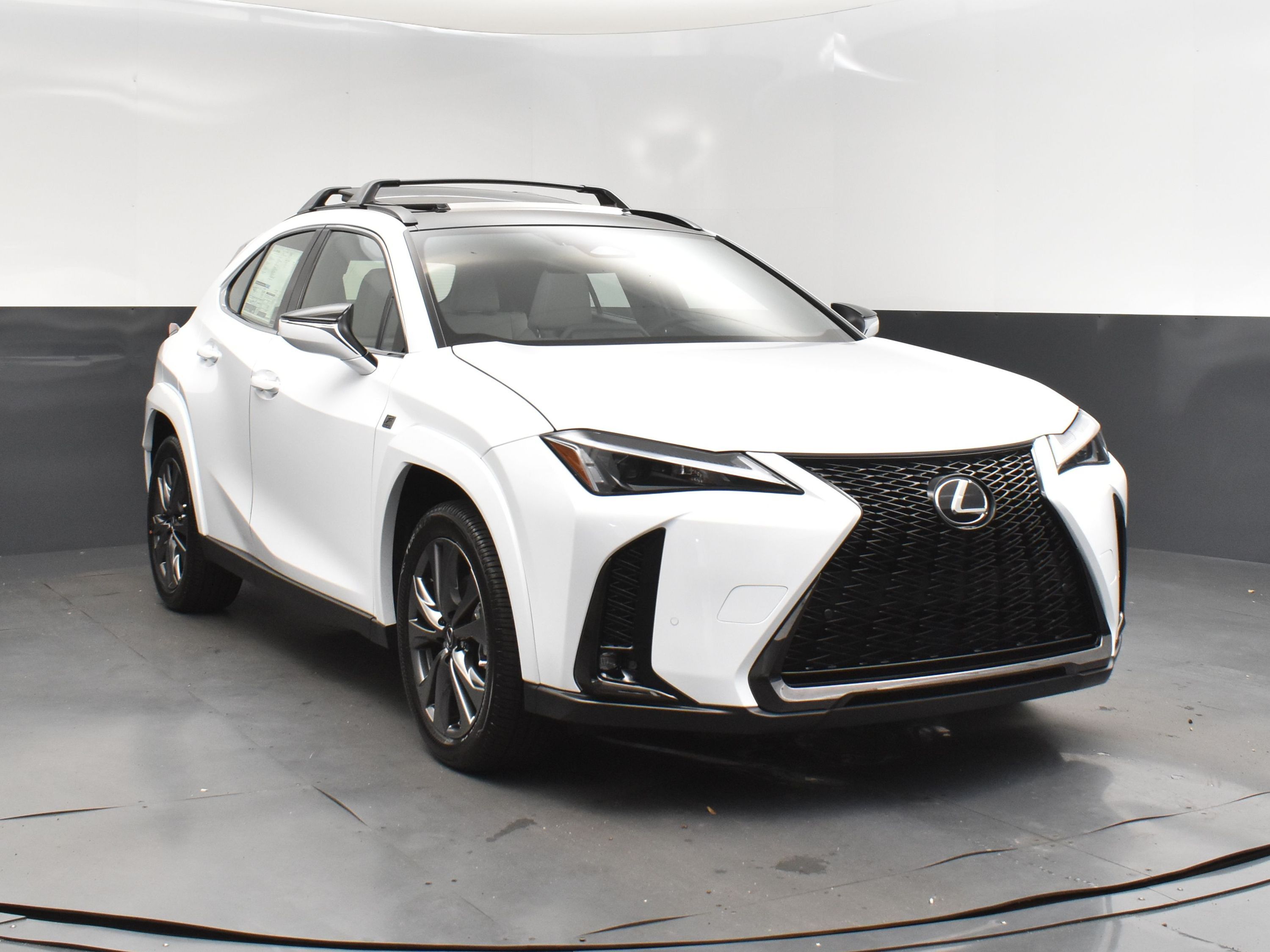 2025 Ultra White with Obsidian Roof Lexus UX 300h F SPORT Design FWD SUV