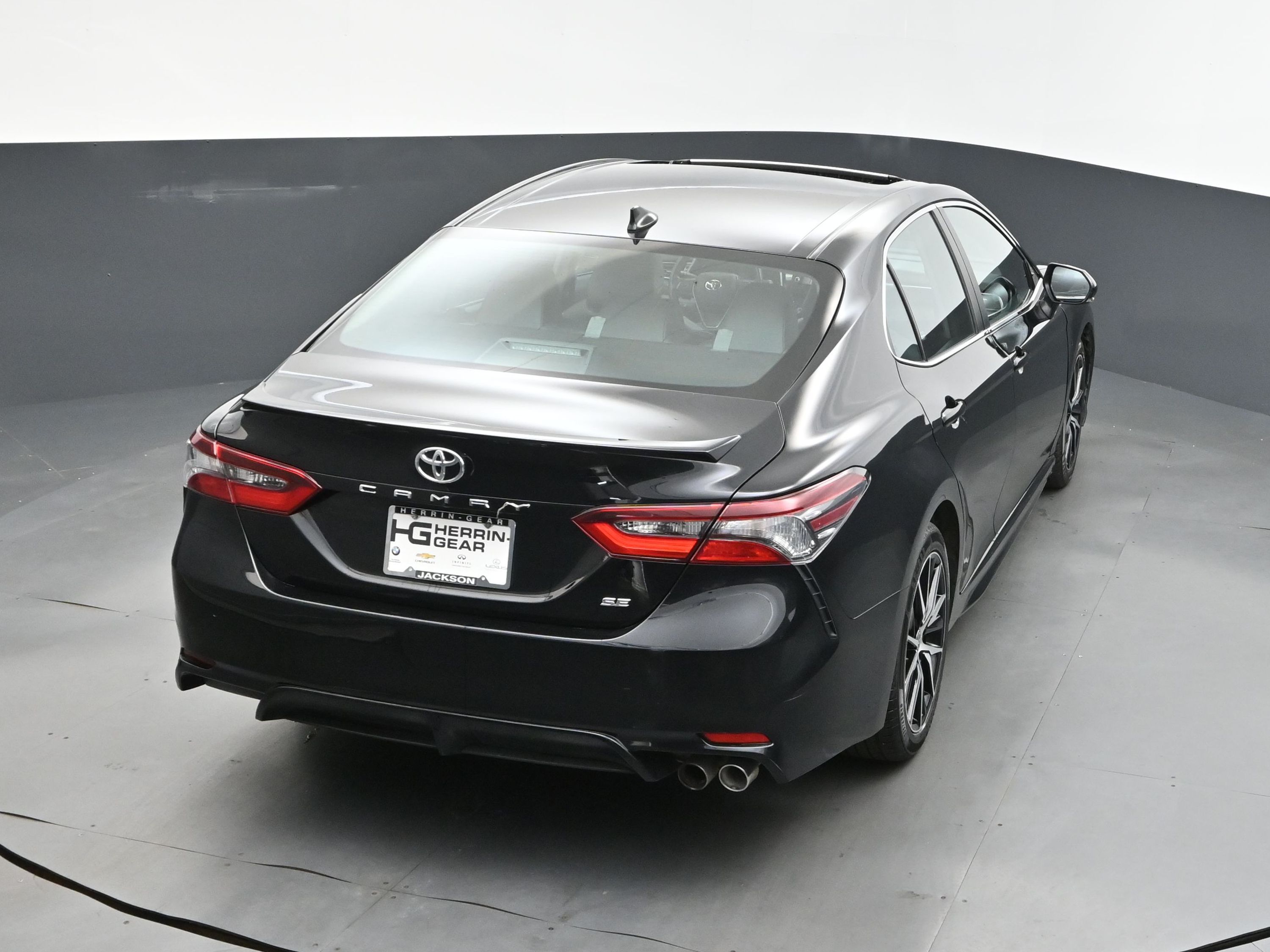 2023 Midnight Black Metallic Toyota Camry SE FWD Sedan