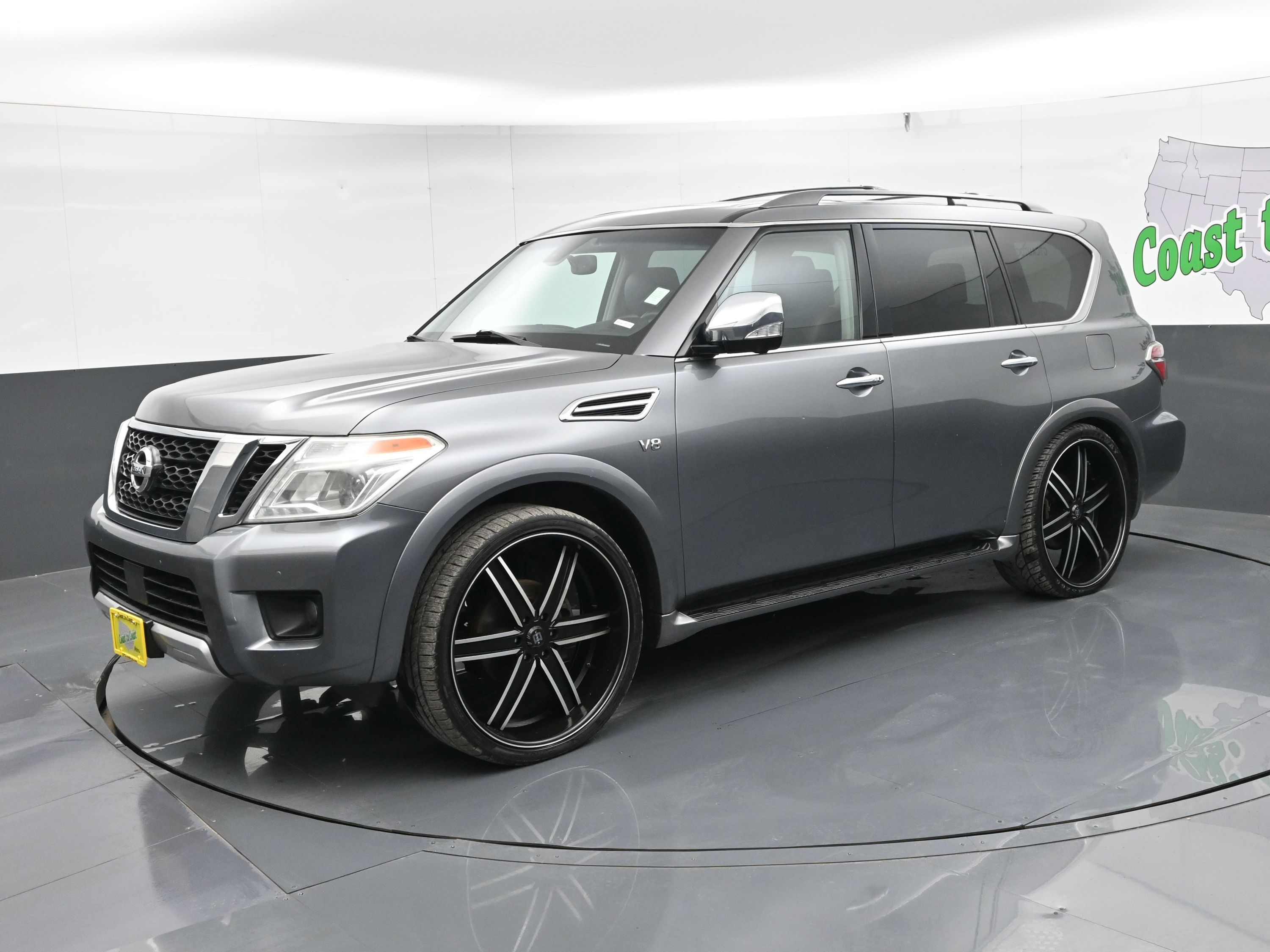 Used 2017 Nissan Armada Platinum 2WD Gray JN8AY2ND4H9009879