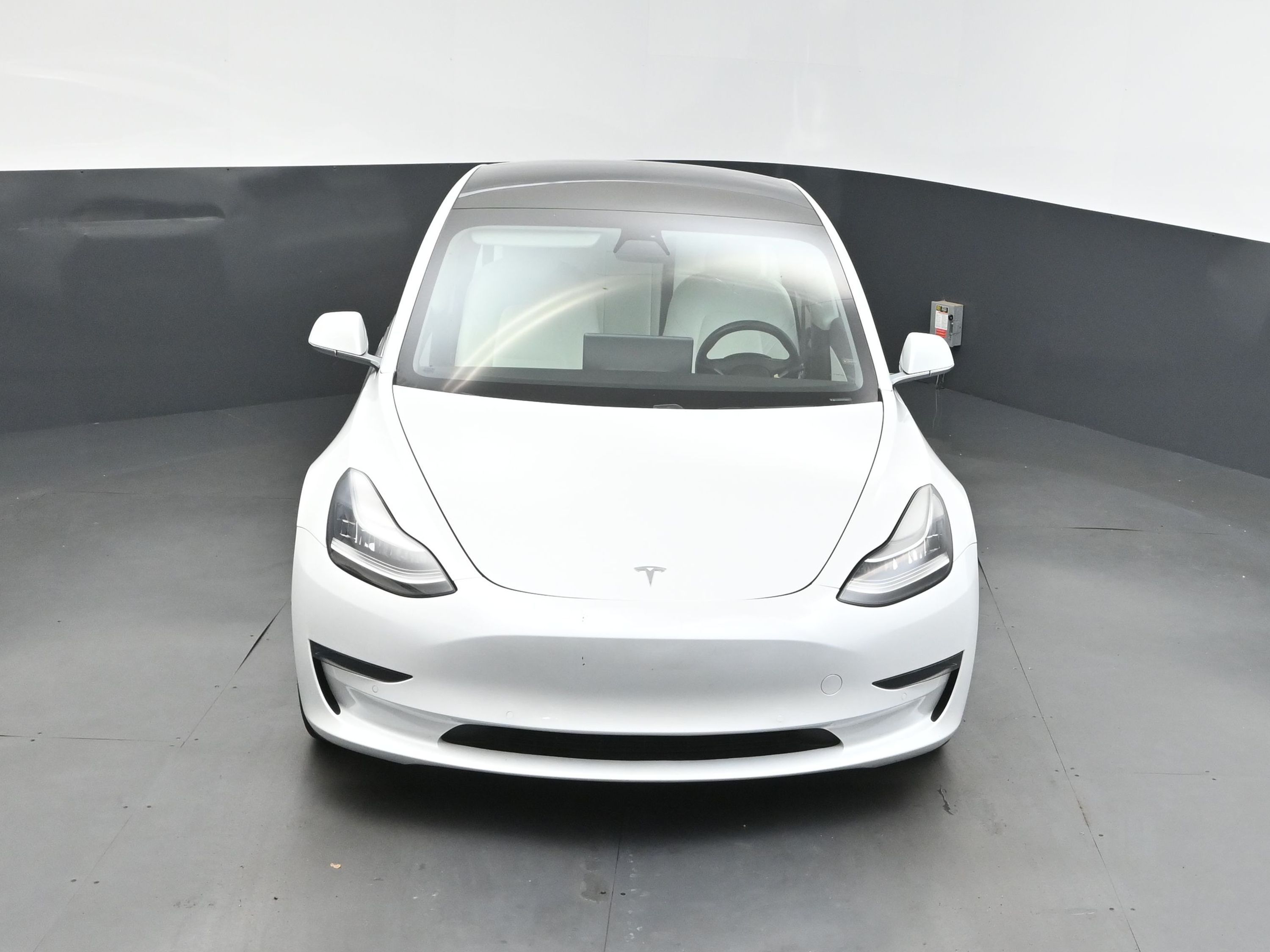 2019 Pearl White Multi-Coat Tesla Model 3 RWD Sedan