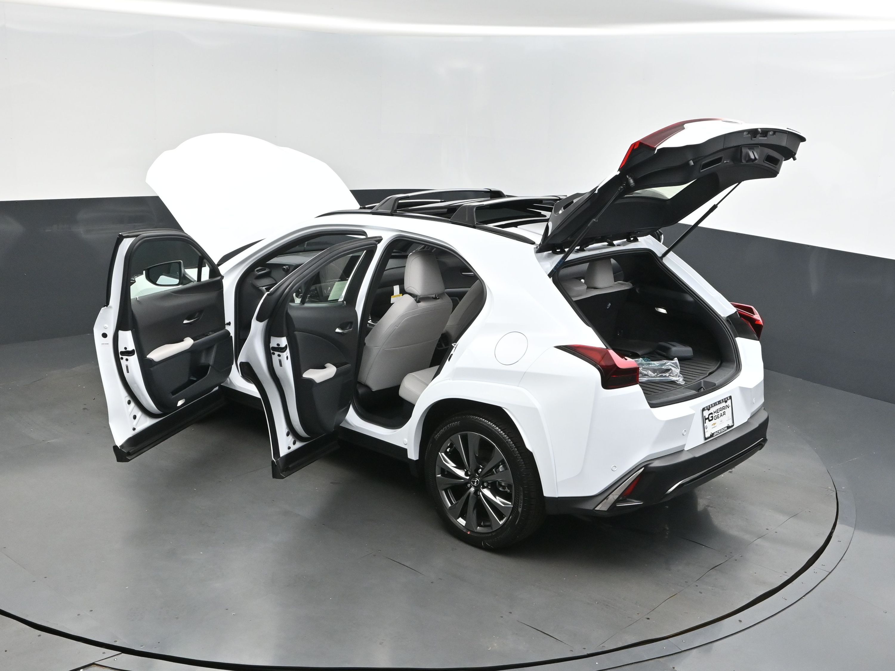 2025 Ultra White with Obsidian Roof Lexus UX 300h F SPORT Design FWD SUV
