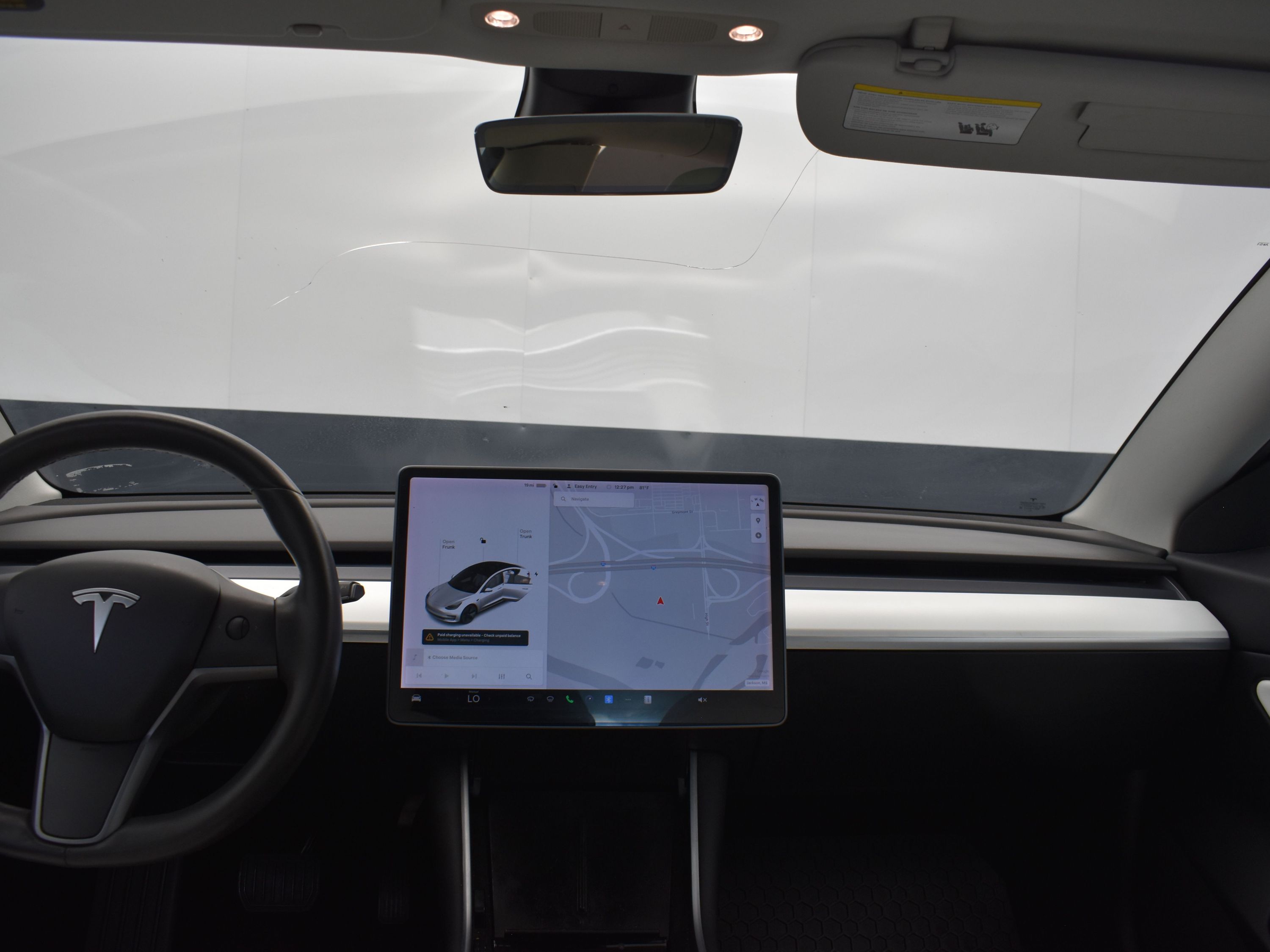 2019 Pearl White Multi-Coat Tesla Model 3 RWD Sedan