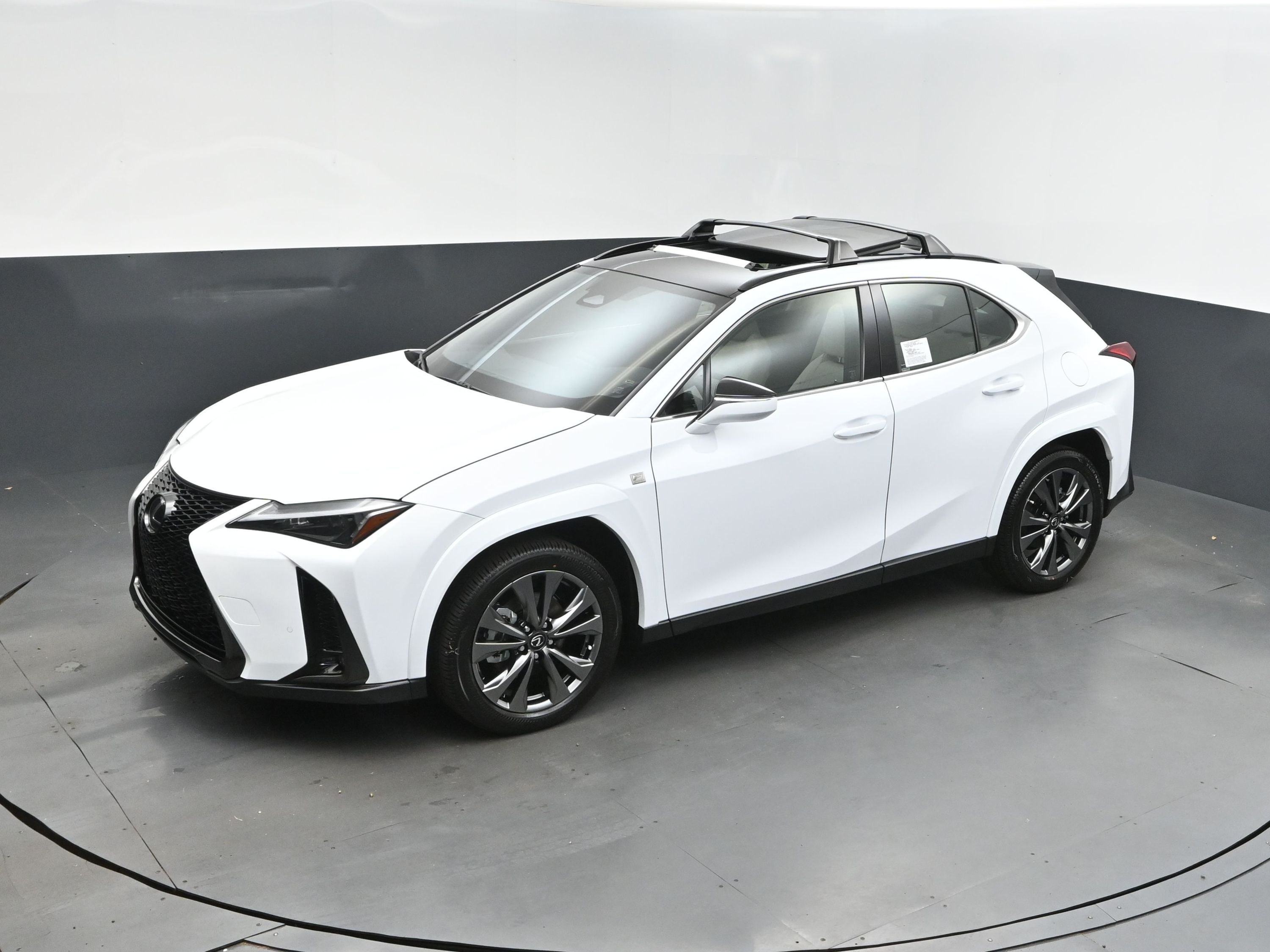 2025 Ultra White with Obsidian Roof Lexus UX 300h F SPORT Design FWD SUV