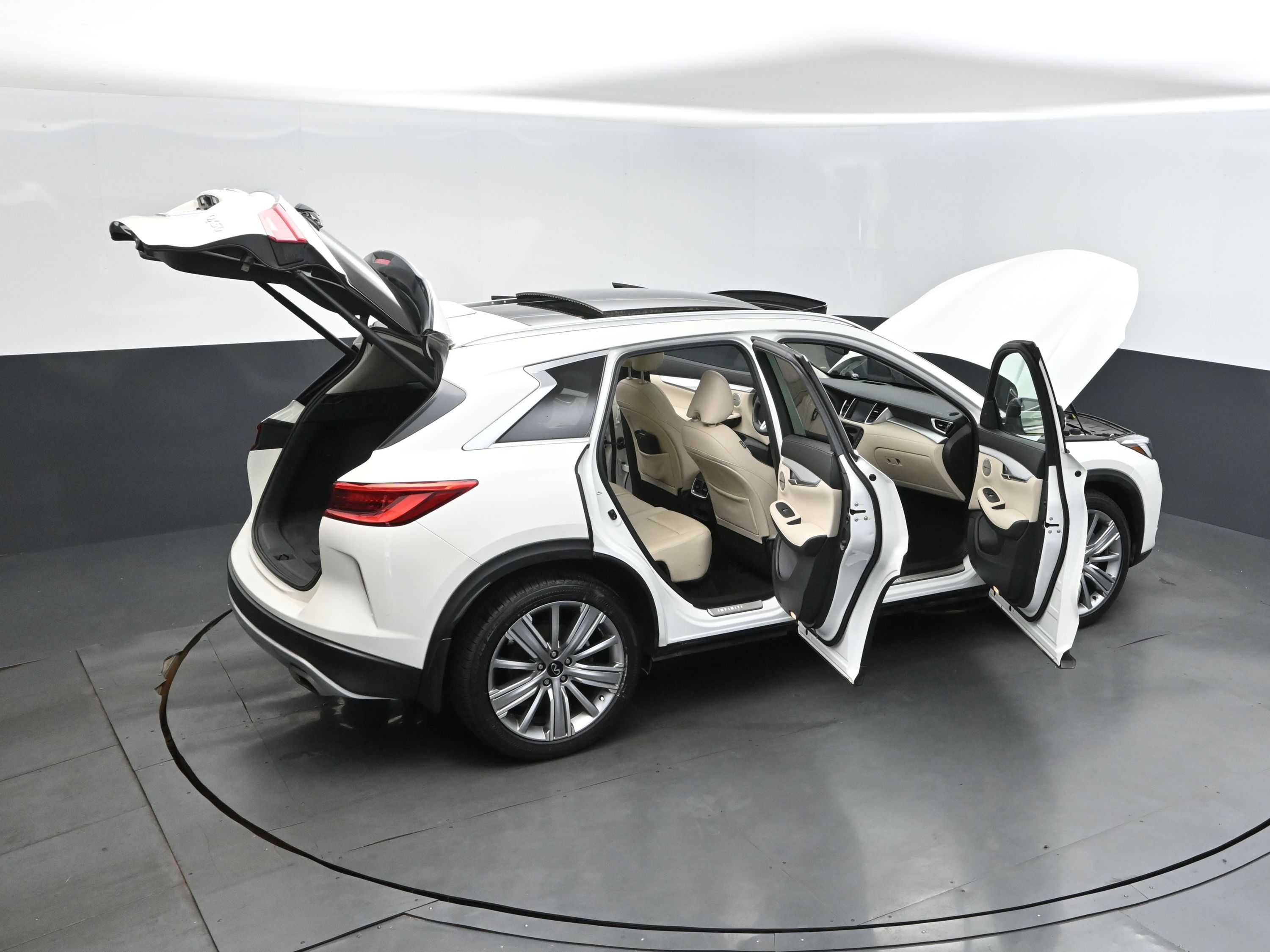 2022 Majestic White INFINITI QX50 Sensory AWD SUV