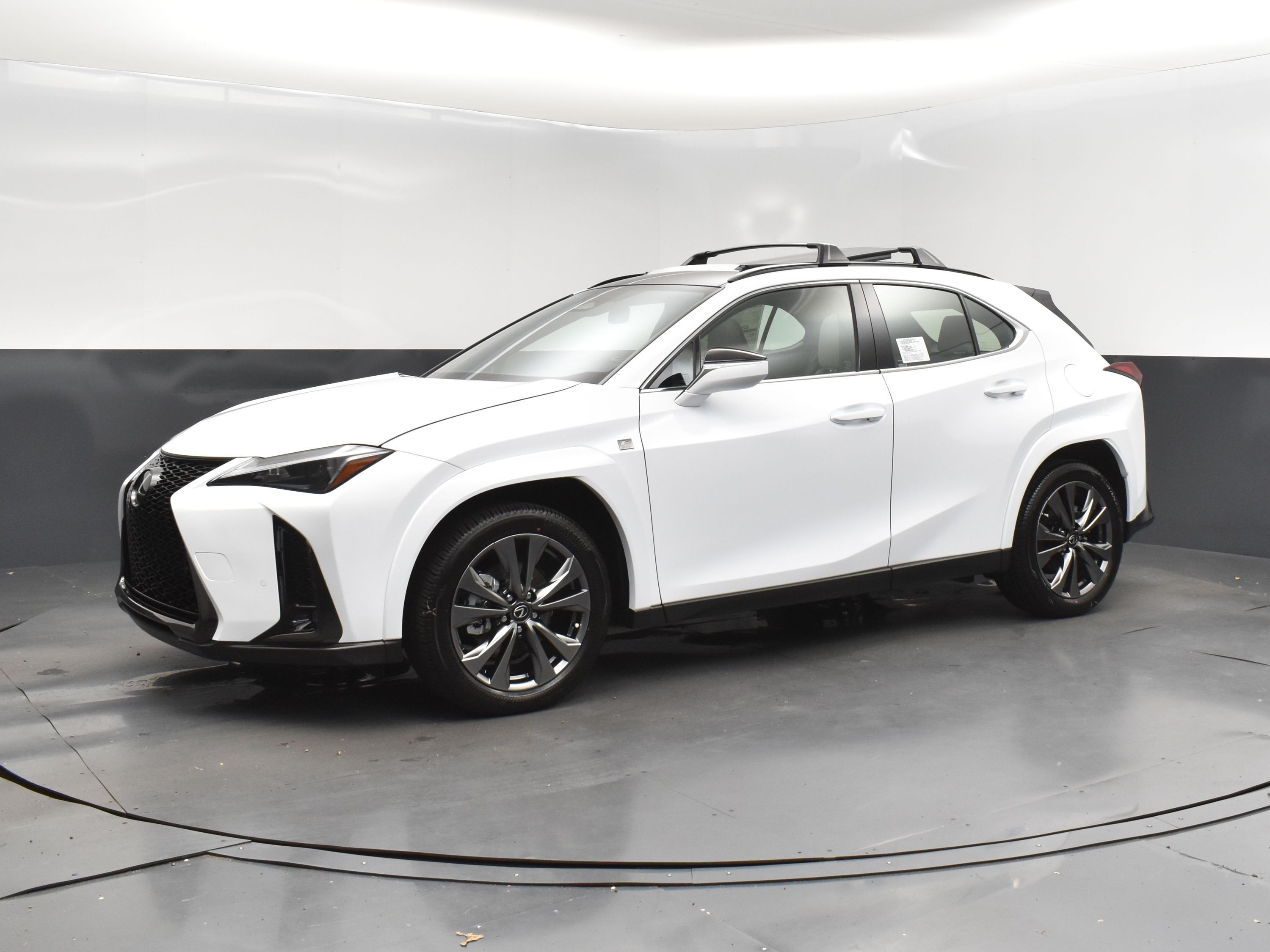 2025 Ultra White with Obsidian Roof Lexus UX 300h F SPORT Design FWD SUV