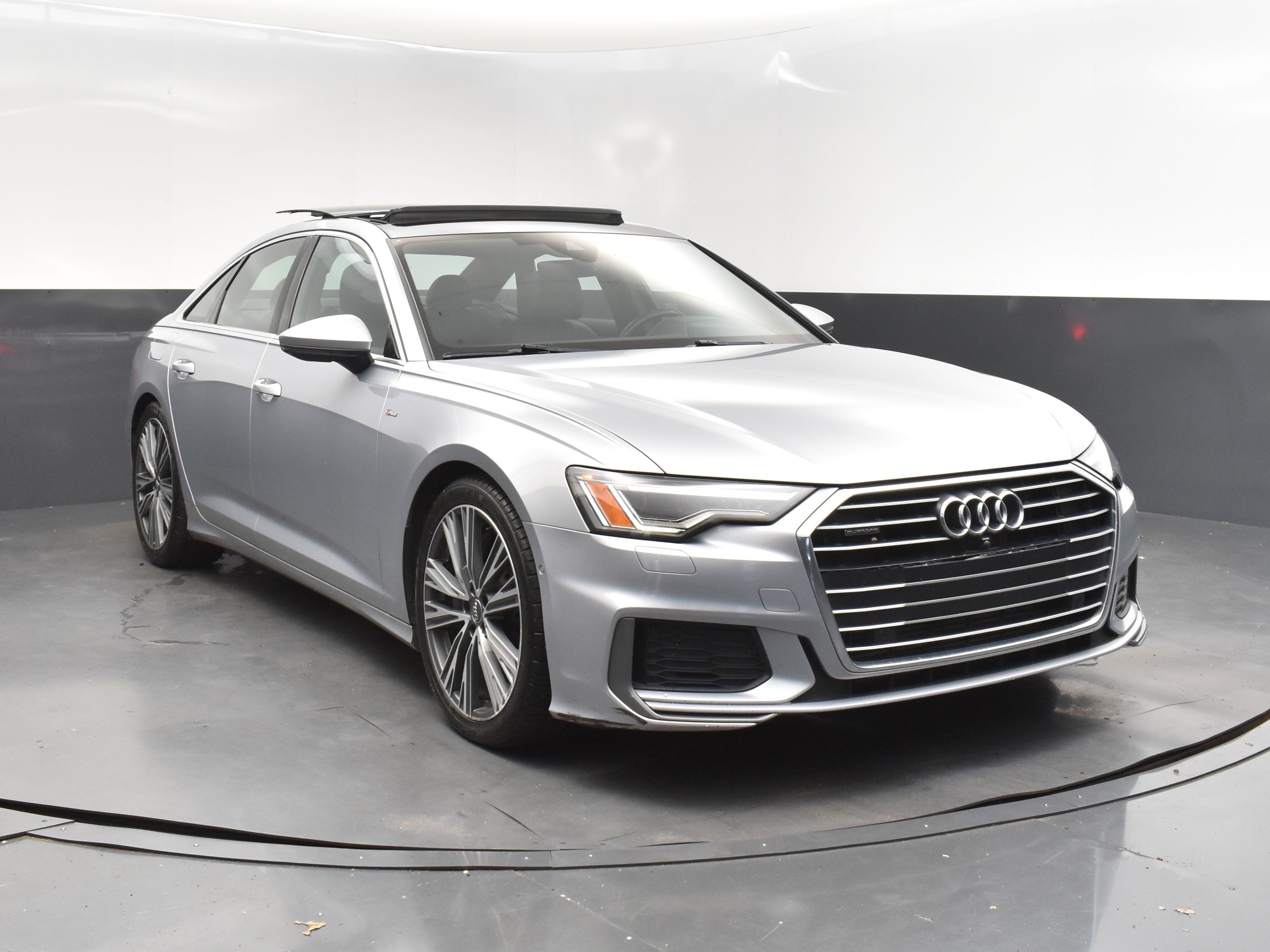 2019 Florett Silver Metallic Audi A6 3.0T Premium Plus AWD Sedan