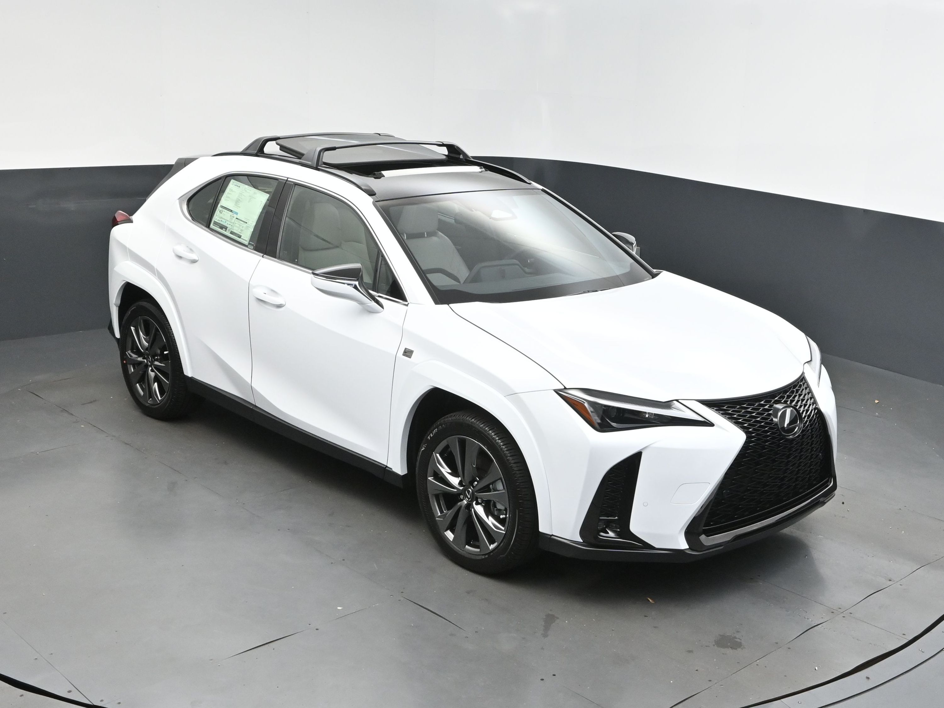 2025 Ultra White with Obsidian Roof Lexus UX 300h F SPORT Design FWD SUV