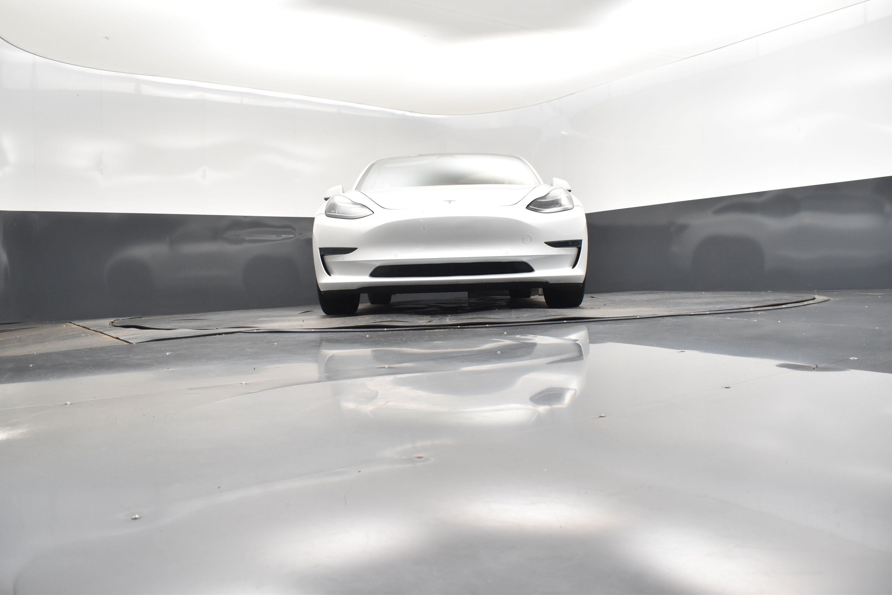 2019 Pearl White Multi-Coat Tesla Model 3 RWD Sedan