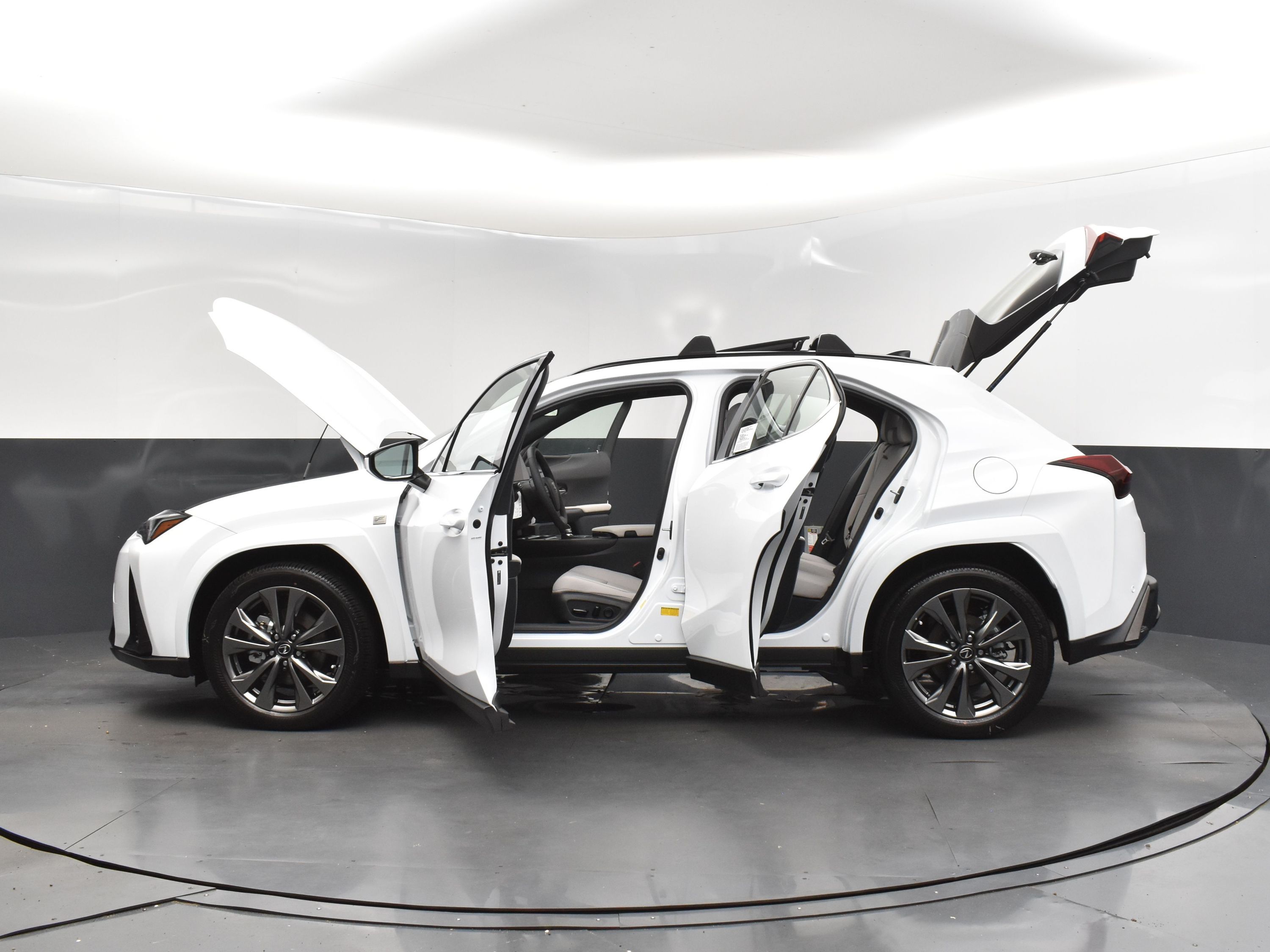 2025 Ultra White with Obsidian Roof Lexus UX 300h F SPORT Design FWD SUV
