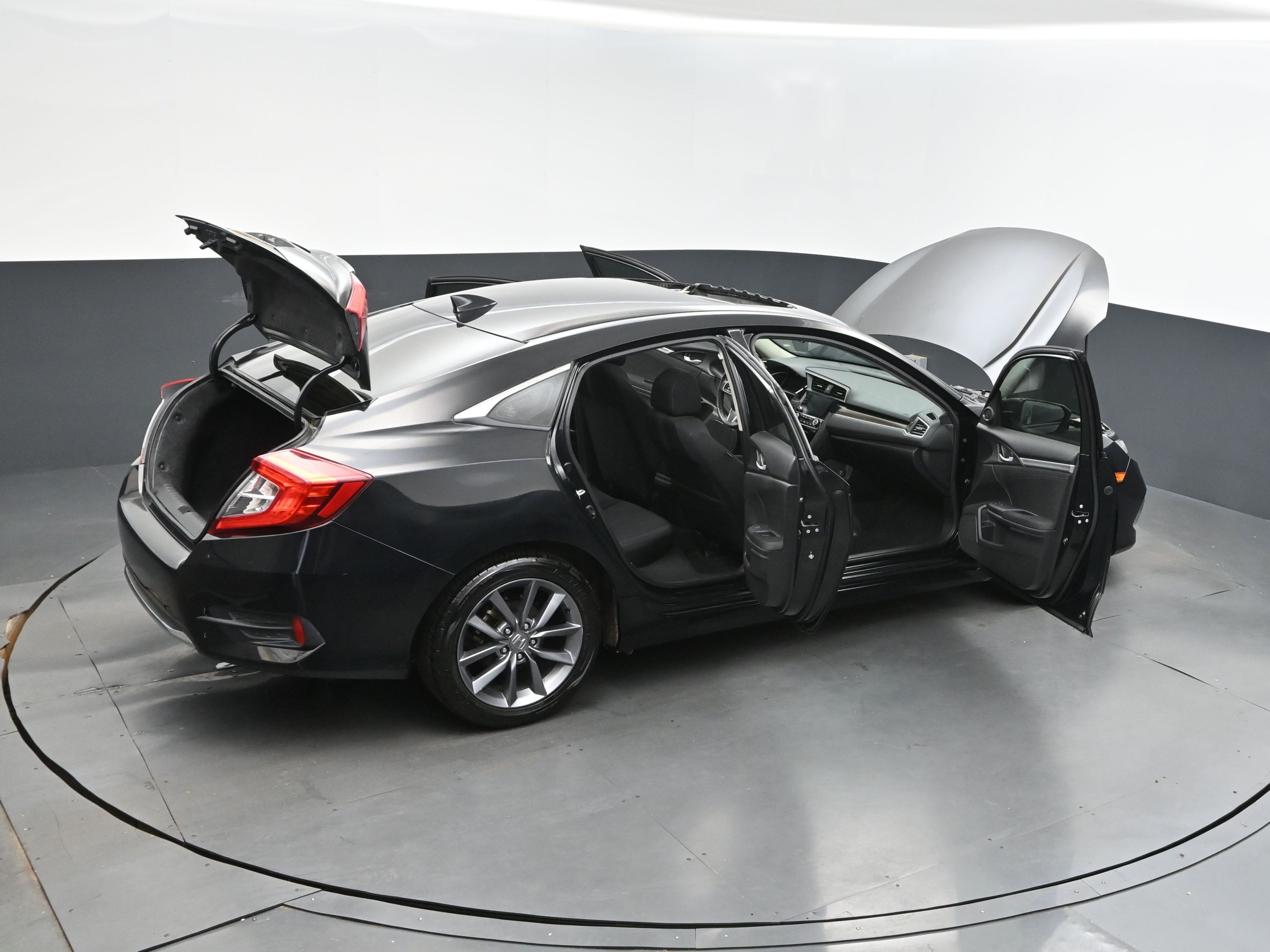 2019 Black Honda Civic Sedan EX FWD Sedan