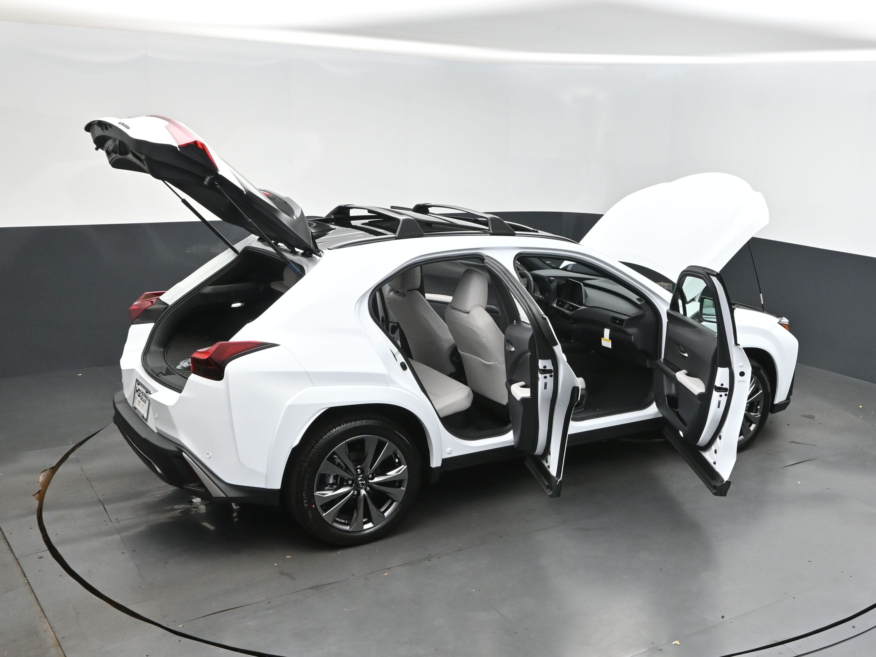 2025 Ultra White with Obsidian Roof Lexus UX 300h F SPORT Design FWD SUV