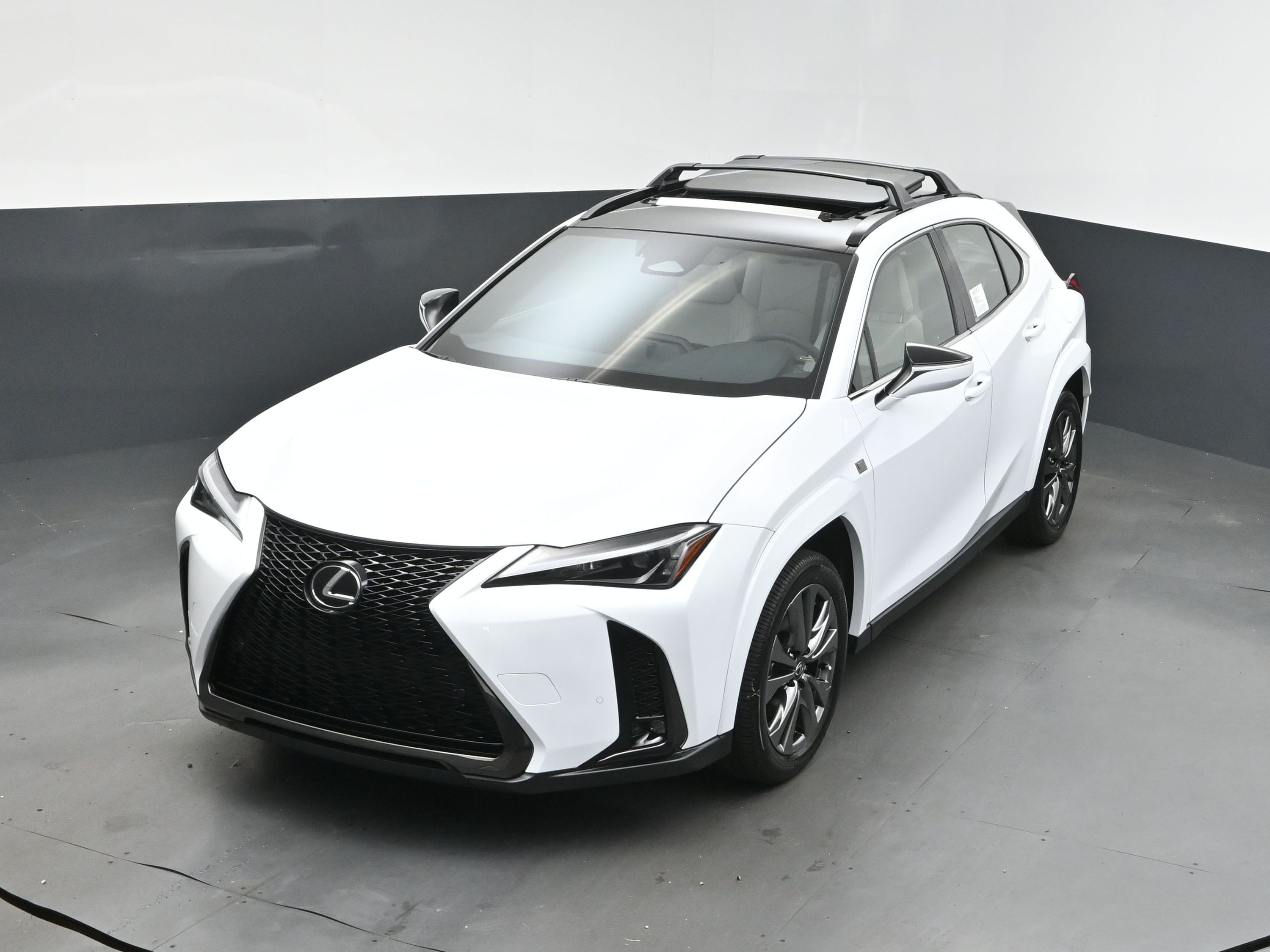 2025 Ultra White with Obsidian Roof Lexus UX 300h F SPORT Design FWD SUV
