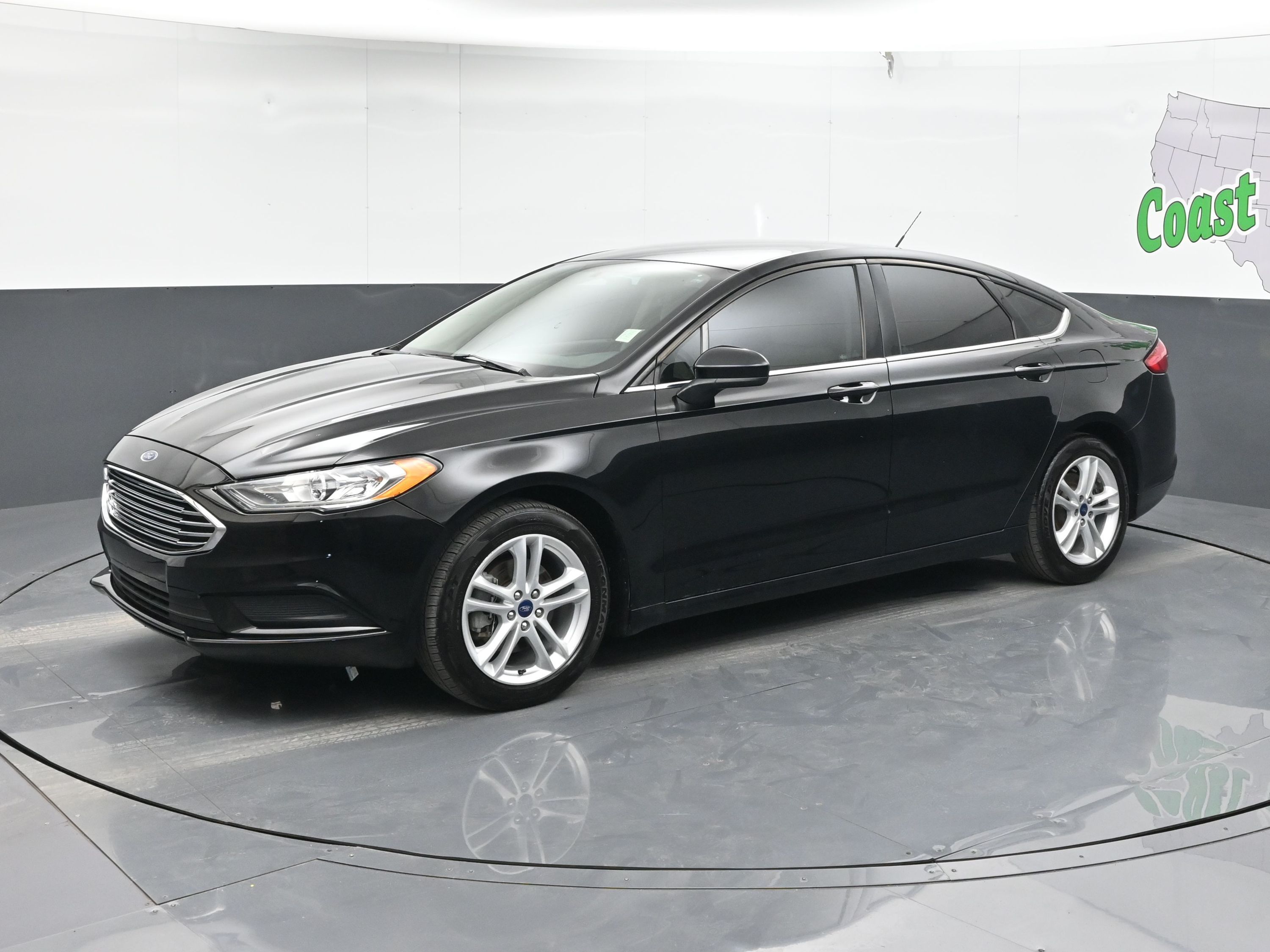 Used 2018 Ford Fusion SE Black 3FA6P0HD5JR134376