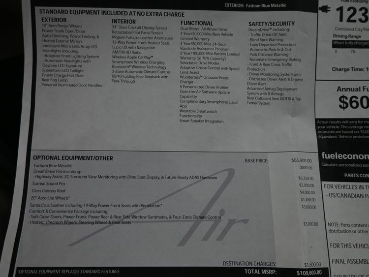 2024 Lucid Air Touring